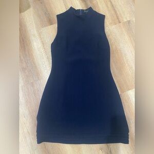 Brandon Maxwell Midnight Blue crepe mini dress. Size 6